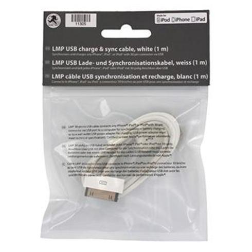 LMP kábel 30-pin to USB 1 m - White